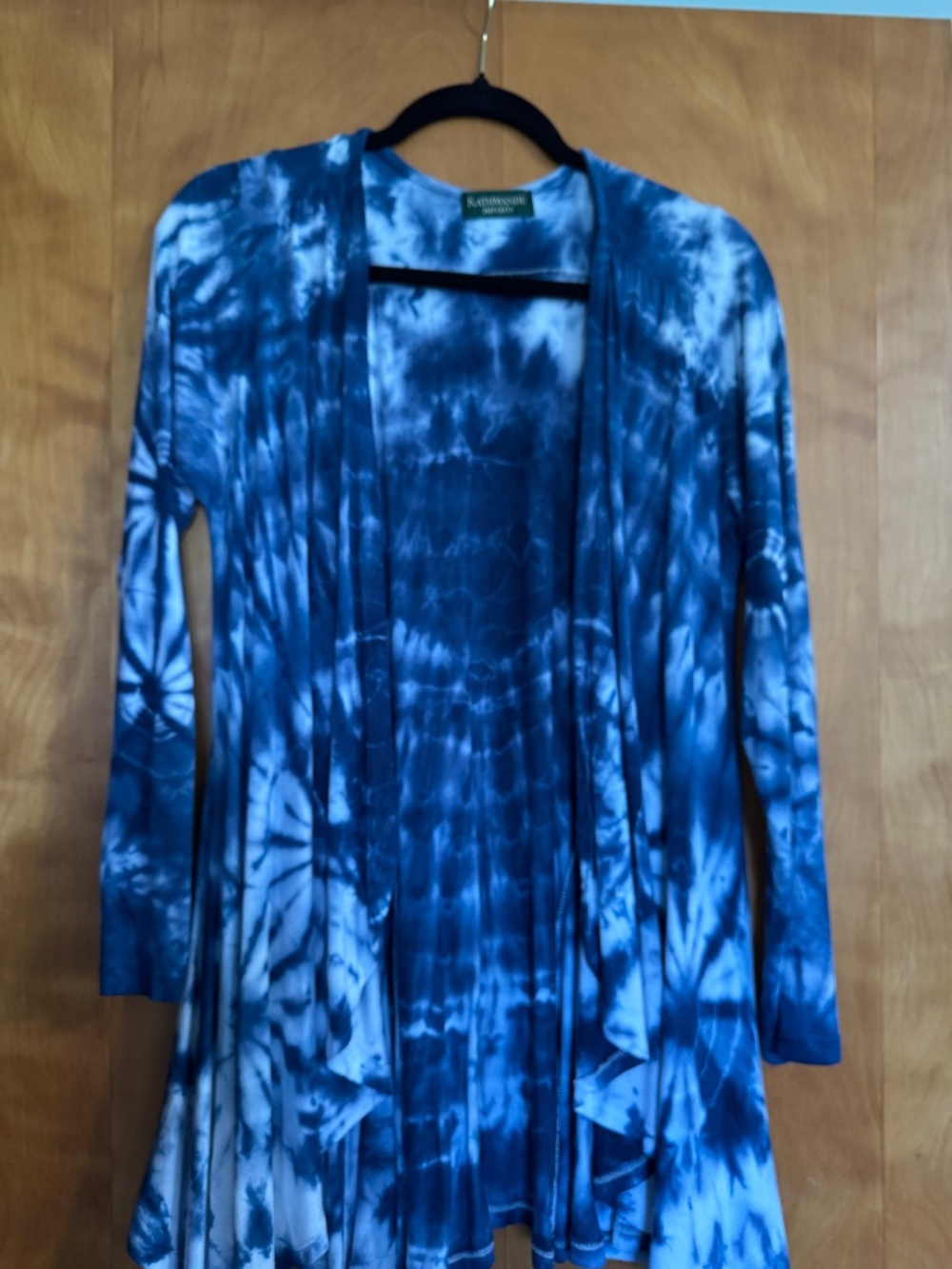 Kathmandu Imports Flyaway Tunic Jacket -- Tie-Dyed Blue & White